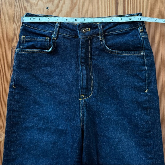 Anthropologie Pilcro Split Straight High Rise Jeans - Picture 12 of 15